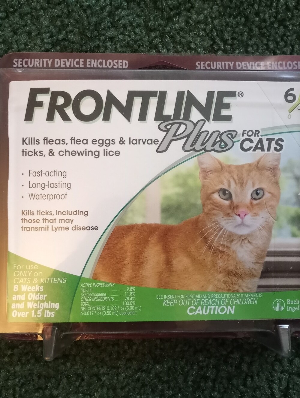 NWOT NIP Frontline Plus For Cats Flea Prevention